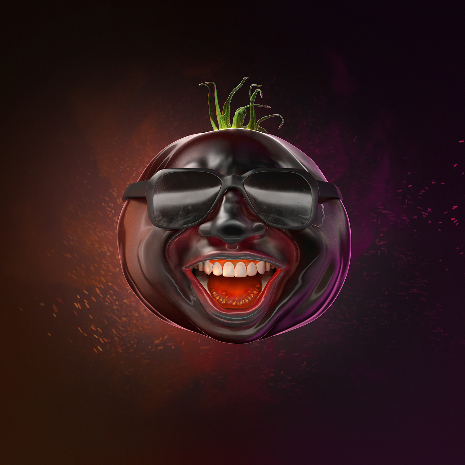 Fat tomato black | Ketchup packaging campaign